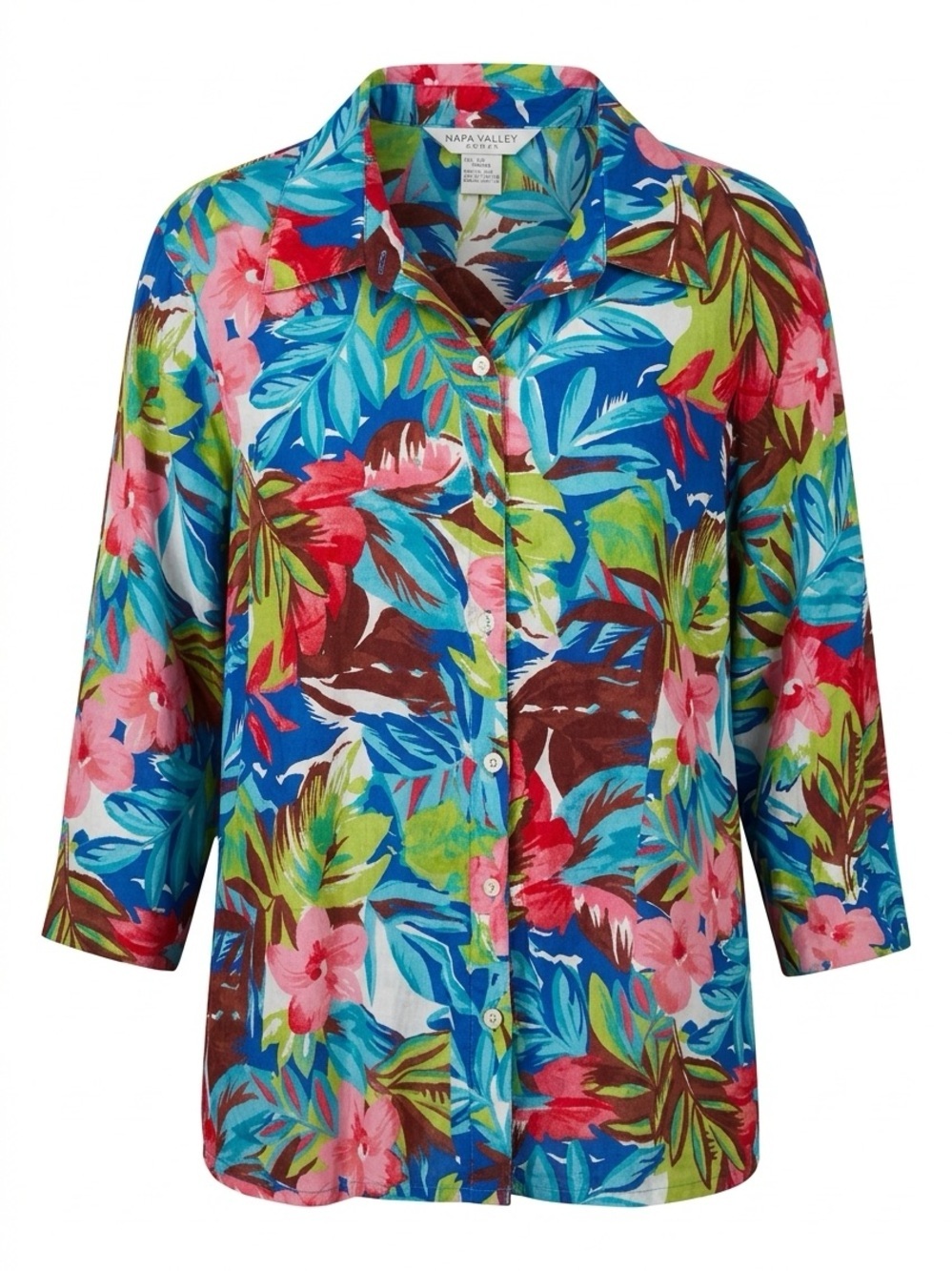 Floral Button-Up Shirt in Multicolor